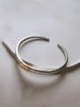 thumb 925 Sterling Silver With Platinum Plated Fashion Face Bangles 0