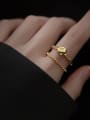 thumb 925 Sterling Silver Irregular Vintage Stackable Ring 1