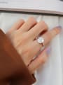 thumb 925 Sterling Silver Smooth Round Minimalist Free Size Midi Ring 3