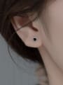 thumb 925 Sterling Silver Cubic Zirconia Heart Cute Stud Earring 1