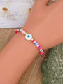 thumb Stainless steel Multi Color Polymer Clay Evil Eye Bohemia Stretch Bracelet 1