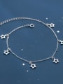 thumb 925 Sterling Silver Star Minimalist  Anklet 0