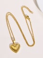 thumb Stainless steel Heart Minimalist Necklace 2