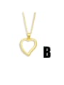 thumb Brass Hollow Heart Minimalist Necklace 2