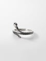 thumb 925 Sterling Silver Snake Vintage Band Ring 1