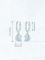 thumb 925 Sterling Silver Enamel Irregular Conch Trend Huggie Earring 2