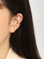 thumb 925 Sterling Silver Round Minimalist Stud Earring[Single] 2