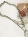 thumb Titanium Heart Vintage Multi Strand Necklace 0