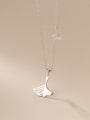 thumb 925 Sterling Silver Hollow Tree Leaf Minimalist Necklace 1