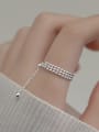 thumb 925 Sterling Silver Multilayer Bead Minimalist Stackable Ring 1