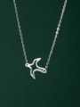 thumb 925 Sterling Silver Little Swallow Minimalist Necklace 0