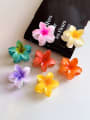 thumb Trend Flower Alloy Resin Multi Color Jaw Hair Claw 0