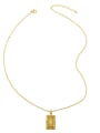 thumb Brass Cubic Zirconia Geometric Vintage Necklace 2