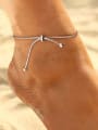 thumb 925 Sterling Silver Butterfly Minimalist Anklet 1