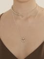 thumb 925 Sterling Silver Bead Geometric Vintage Necklace 2