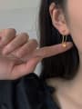 thumb Titanium Tassel Minimalist Five-pointed star Drop Earring 2