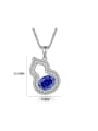 thumb 925 Sterling Silver High Carbon Diamond Irregular Luxury Gourd Pendant Necklace 4