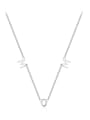 thumb 925 Sterling Silver Letter Minimalist Necklace 2