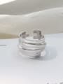 thumb 925 Sterling Silver Simple Multi-layer Winding Ring 4