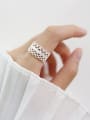 thumb S925 Sterling Silver open cut hand cut lace ring 1