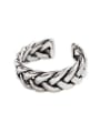 thumb 925 Sterling Silver Vintage Twist Free Size Ring 0