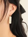 thumb Brass Rhinestone  Minimalist  Square Constellation Stud Earring 1