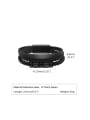 thumb Stainless steel Artificial Leather Irregular Hip Hop Set Bangle 2