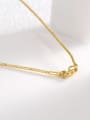 thumb Brass Geometric Minimalist Necklace 1