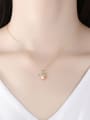 thumb 925 Sterling Silver Imitation Pearl Crown Minimalist Necklace 1