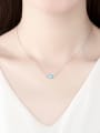 thumb 925 Sterling Silver Opal Fish Minimalist Necklace 1