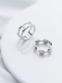 thumb 925 Sterling Silver Minimalist  Double Layer Free Size Ring 3