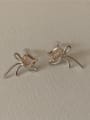 thumb 925 Sterling Silver Cubic Zirconia Bowknot Vintage Stud Earring 2