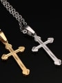 thumb Titanium Cross Minimalist Regligious Necklace 2
