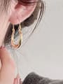 thumb 925 Sterling Silver Geometric Minimalist Huggie Earring 3