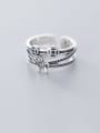 thumb 925 Sterling Silver    Retro Multilayer Fashion Horse Coin Stackable Ring 0