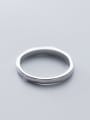 thumb 925 Sterling Silver  Minimalist Round Free Size Ring 1