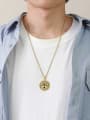 thumb Stainless steel Geometric Hip Hop Necklace 3