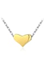 thumb 925 Sterling Silver Minimalist Heart  Pendant Necklace 0
