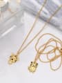 thumb Brass Cubic Zirconia  Cute  Tiger  Pendant Necklace 4