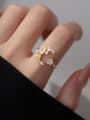 thumb 925 Sterling Silver Cubic Zirconia Star Dainty Band Ring 1
