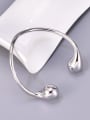 thumb Titanium Steel Irregular Hip Hop Cuff Bangle 2