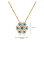thumb Copper Cubic Zirconia Flower Dainty Necklace 2
