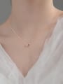 thumb 925 Sterling Silver Cubic Zirconia Square Trend Necklace 1