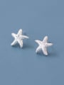 thumb 925 Sterling Silver Sea  Star Cute Stud Earring 0