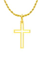thumb 925 Sterling Silver Hollow  Cross Minimalist Necklace 0