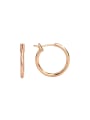 thumb Brass Geometric Minimalist Hoop Earring 1