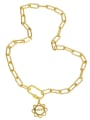 thumb Brass Cubic Zirconia  Minimalist Letter Heart Pendant Necklace 3