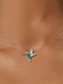 thumb 925 Sterling Silver Cubic Zirconia Bird Dainty Necklace 1