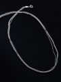 thumb 925 Sterling Silver Round Minimalist Multi Strand Necklace 2