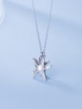 thumb 925 Sterling Silver Cubic Zirconia r Minimalist Starfish Pendant Necklace 2